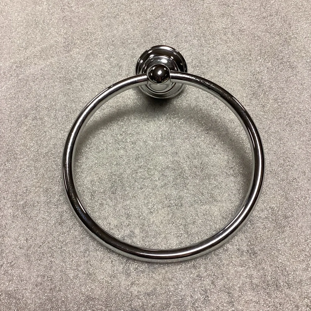 Silver Chrome Wall Mount Towel Ring